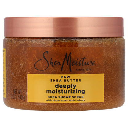 SheaMoisture, Shea Sugar Scrub, Deeply Moisturizing, Raw Shea Butter, 12 oz (340 g)