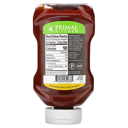 Primal Kitchen, A Tad Sweet Ketchup, Sweetened with Honey, 2.5 oz (524 g)