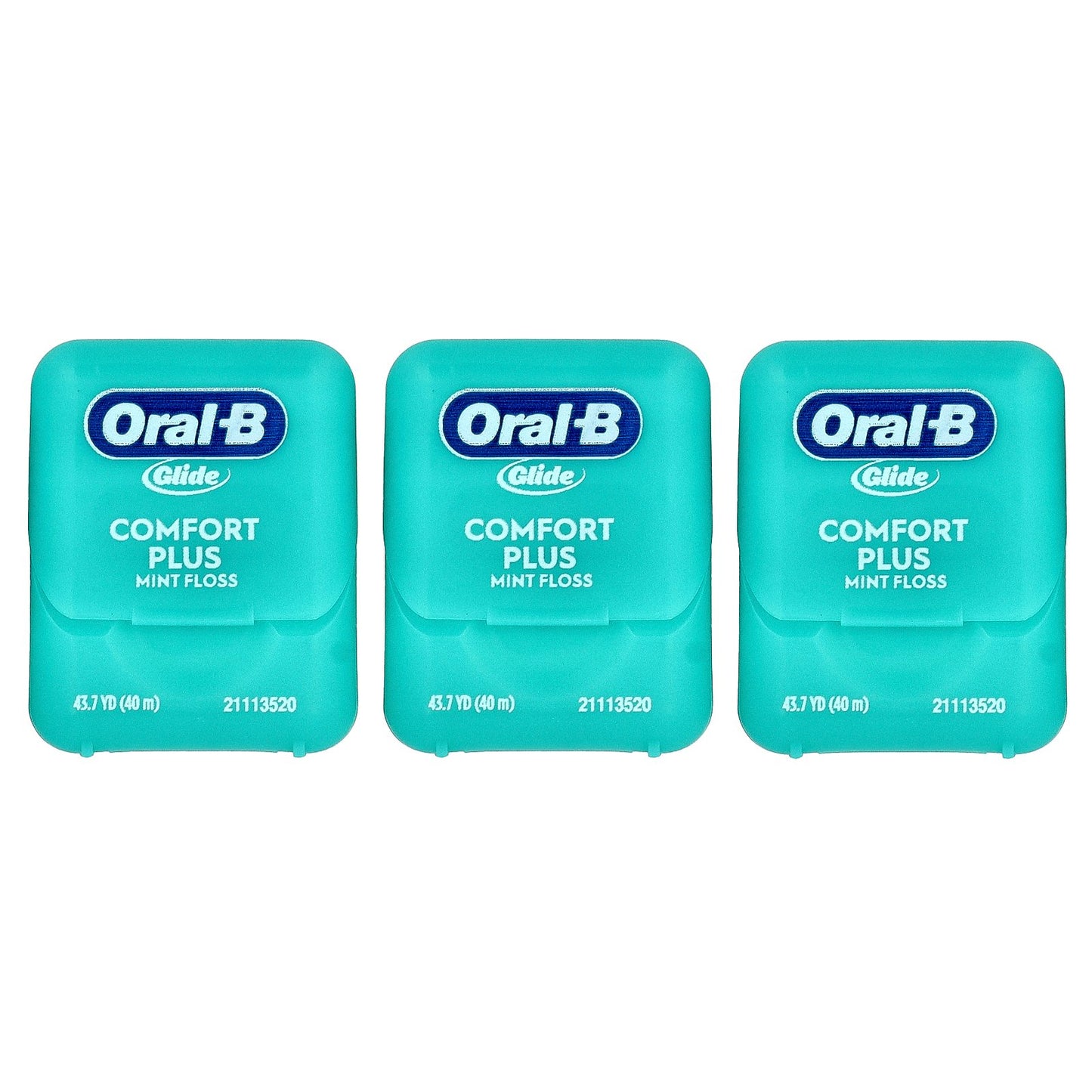 Oral-B, Glide, Comfort Plus Floss, Mint, 3 Pack, 43.7 yd (40 m) Each