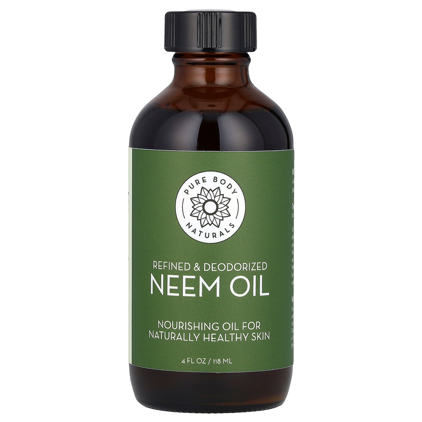 Pure Body Naturals, Neem Oil, 4 fl oz (118 ml)