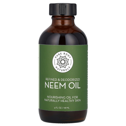 Pure Body Naturals, Neem Oil, 4 fl oz (118 ml)