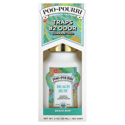 Poo-Pourri, Before-You-Go® Toilet Sprays, Beach Bum, 2 fl oz (59 ml)