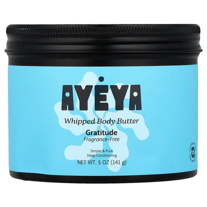 Ayeya, Whipped Body Butter, Fragrance-Free, 5 oz (141 g)
