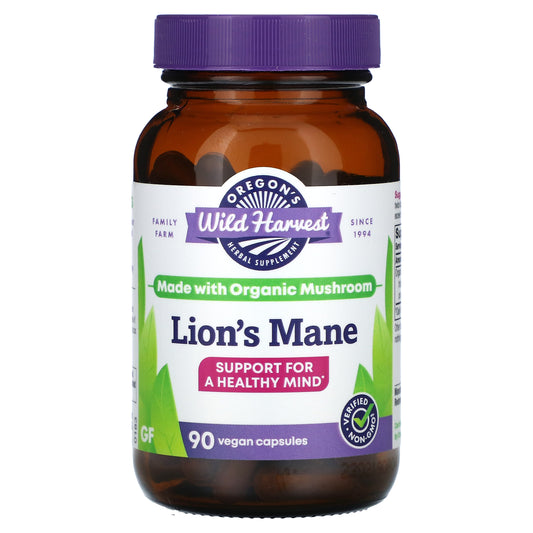 Oregon's Wild Harvest, Lion's Mane, 90 Vegan Capsules