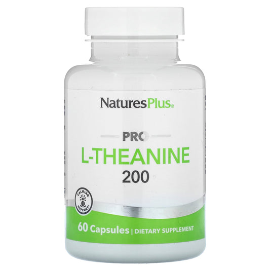 NaturesPlus, Pro L-Theanine 200, 200 mg, 60 Capsules