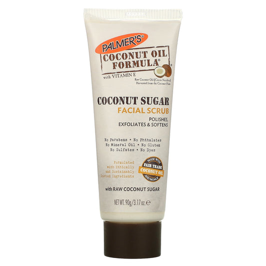 Palmer's, Coconut Oil Formula, Coconut Sugar Facial Scrub, 3.17 oz (90 g)