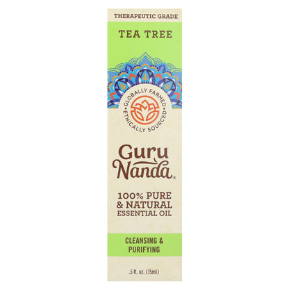 GuruNanda, 100% Pure & Natural Essential Oil, Tea Tree, 0.5 fl oz (15 ml)