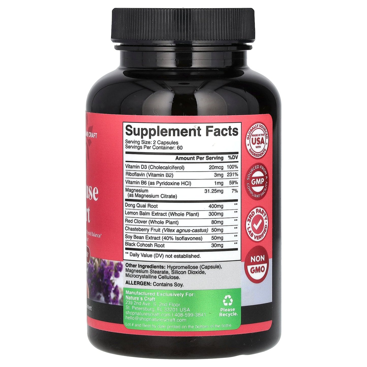 Nature's Craft, Women's Wellness, Menopause Support, 120 Capsules