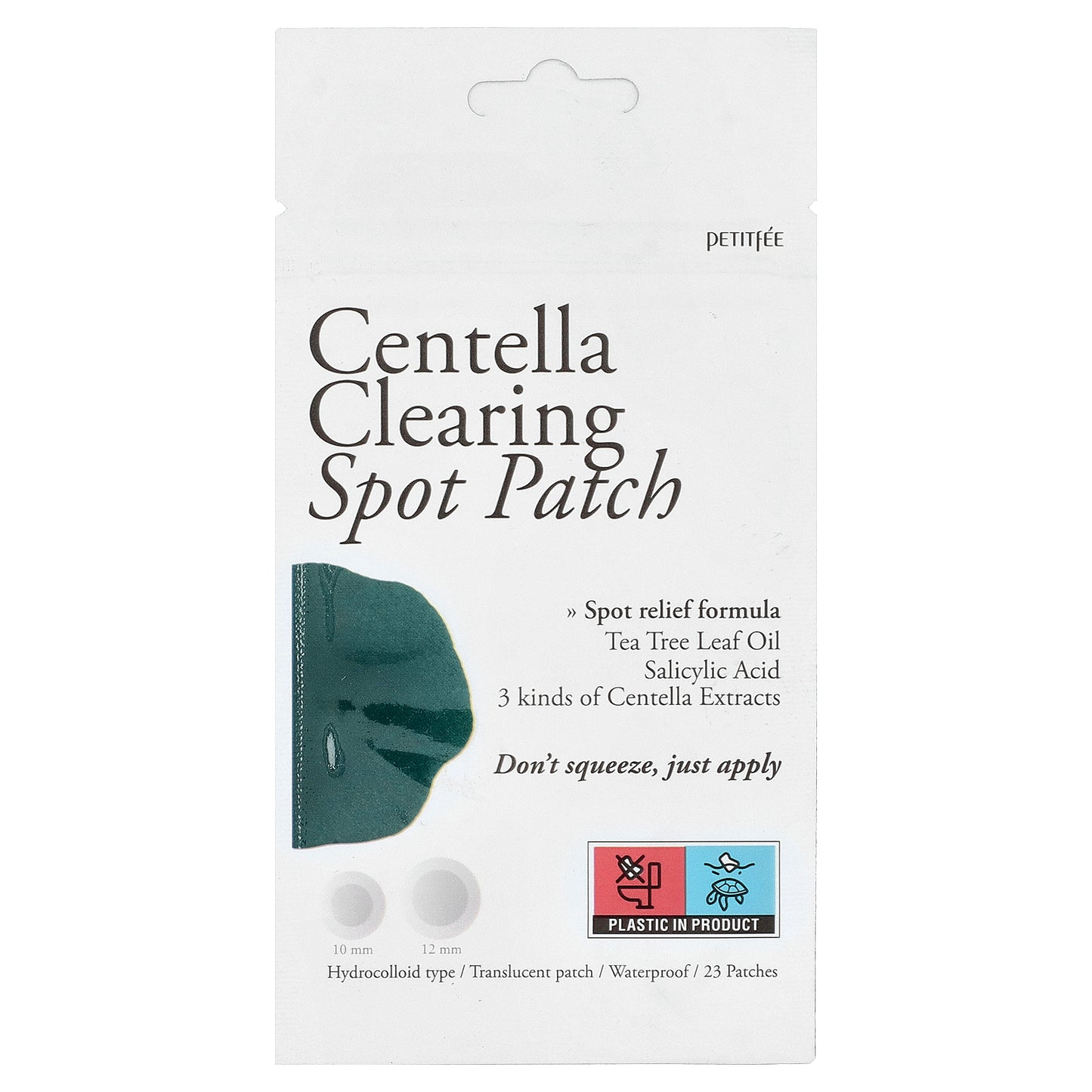 Petitfee, Centella Clearing Spot Patch, 23 Patches