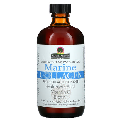 Nature's Answer, Marine Collagen, Wild Caught Norwegian Cod, Berry, 8 oz (240 ml)