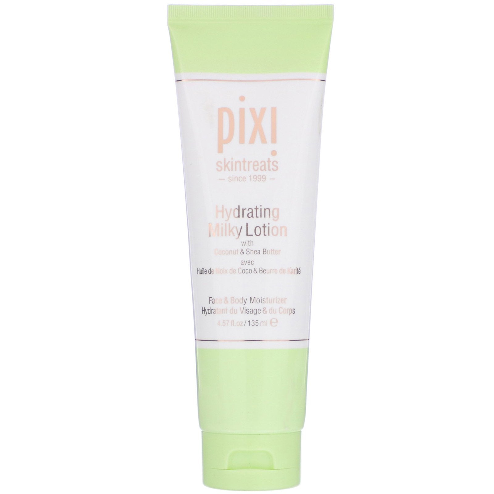 Pixi Beauty, Skintreats, Hydrating Milky Lotion, Face & Body Moisturizer, 4.57 fl oz (135 ml)