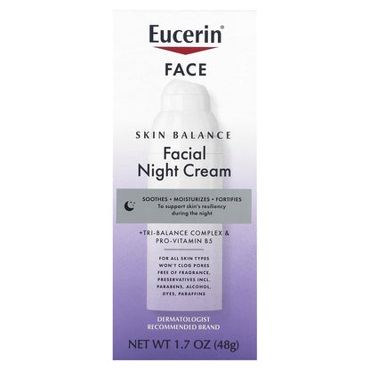 Eucerin, Skin Balance, Facial Night Cream, 1.7 oz (48 g)