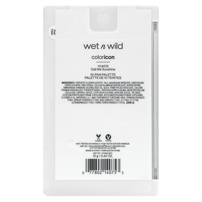 wet n wild, Color Icon, 10-Pan Palette, Call Me Sunshine, 0.42 oz (12 g)