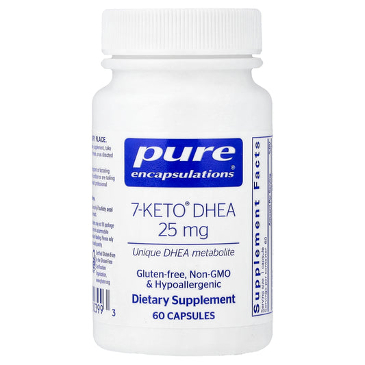 Pure Encapsulations, 7-Keto® DHEA, 25 mg, 60 Capsules