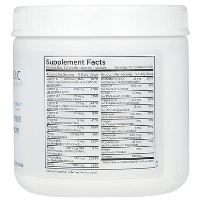 Metabolic Maintenance, Vitamin/Mineral Base Powder, 11 oz (312 g)