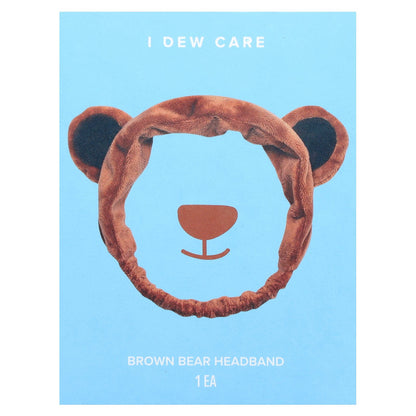 I Dew Care, Brown Bear Headband , 1 Count