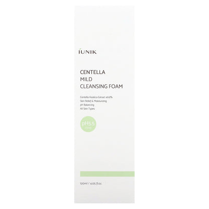 iUNIK, Centella Mild Cleansing Foam, 4.05 fl oz (120 ml)