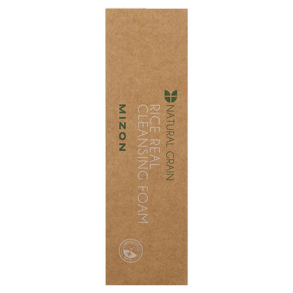 Mizon, Natural Grain, Rice Real Cleansing Foam , 5.07 fl oz (150 ml)