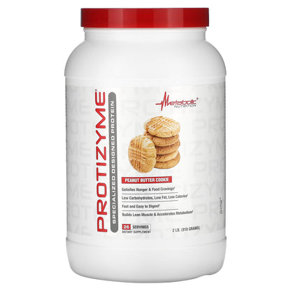 Metabolic Nutrition, Protizyme, Specialized Designed Protein, Peanut Butter Cookie, 2 lb (910 g)