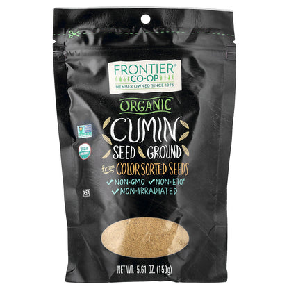 Frontier Co-op, Organic Cumin Seed, Ground, 5.61 oz (159 g)