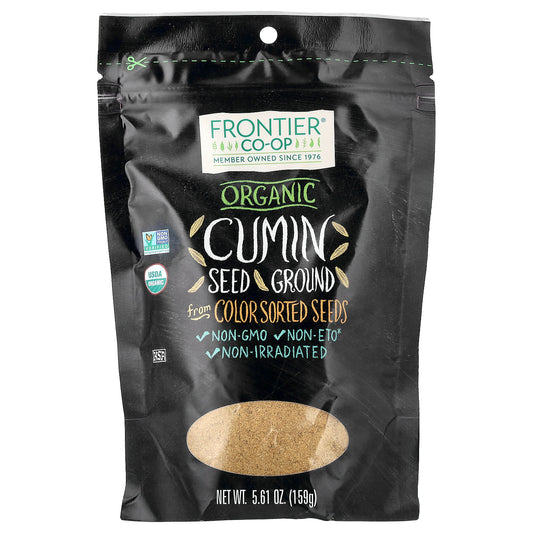 Frontier Co-op, Organic Cumin Seed, Ground, 5.61 oz (159 g)