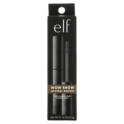 E.L.F., Wow Brow Gel, Neutral Brown, 0.12 oz (3.5 g)