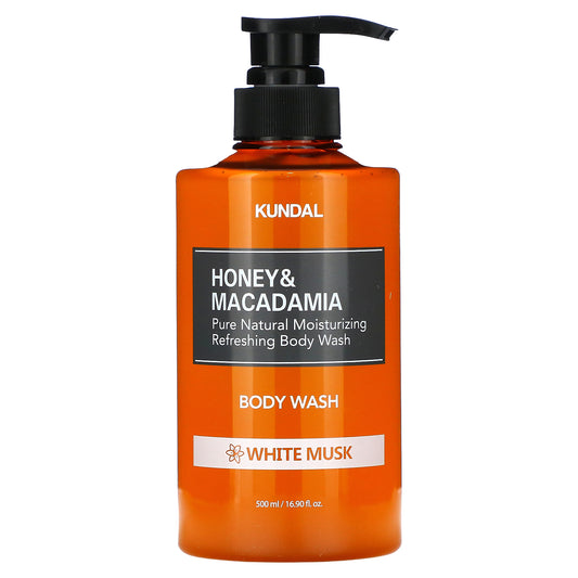 Kundal, Honey & Macadamia, Body Wash, White Musk, 16.9 fl oz (500 ml)