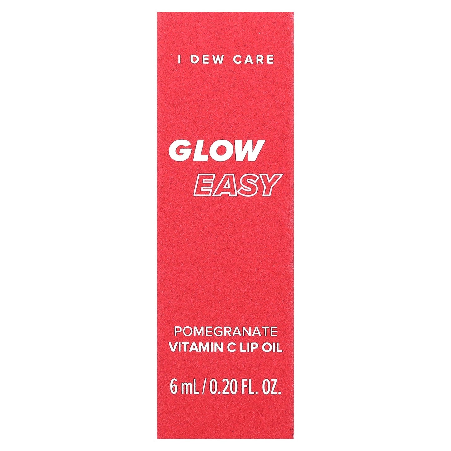 I Dew Care, Glow Easy, Vitamin C Lip Oil, Pomegranate, 0.20 fl oz (6 ml)