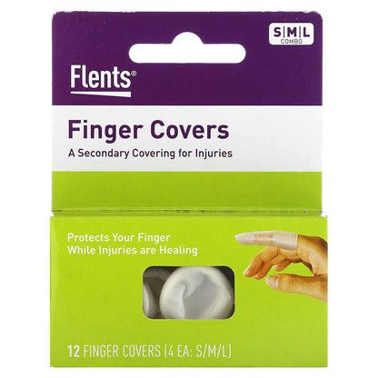 Flents, Finger Covers, S, M, L, 12 Covers