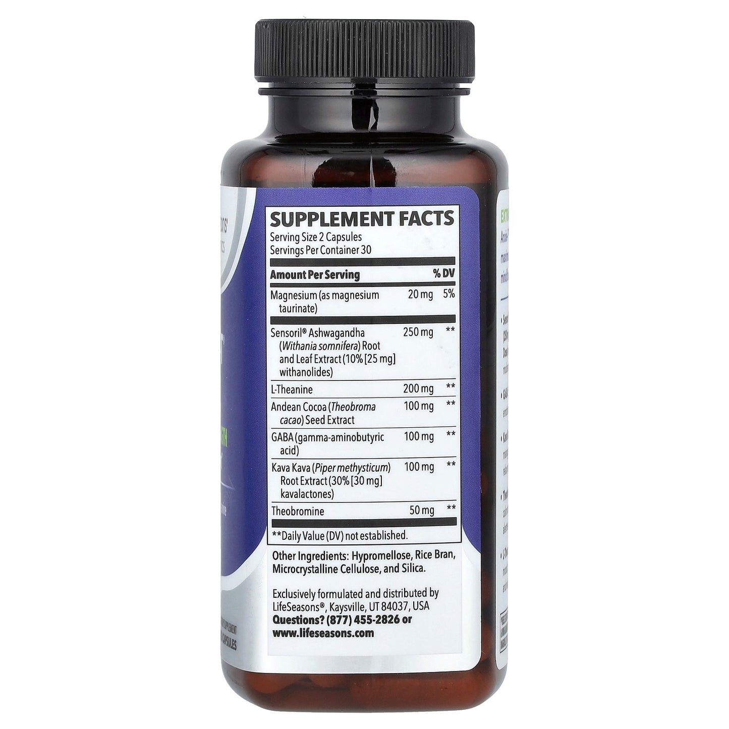 LifeSeasons, Anxie-T® Plus, Stress Support, 60 Veg Capsules