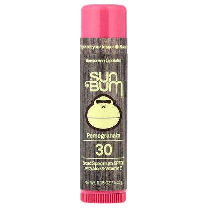Sun Bum, Sunscreen Lip Balm, SPF 30, Pomegranate , 0.15 oz (4.25 g)