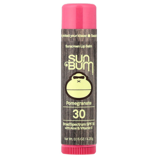 Sun Bum, Sunscreen Lip Balm, SPF 30, Pomegranate , 0.15 oz (4.25 g)