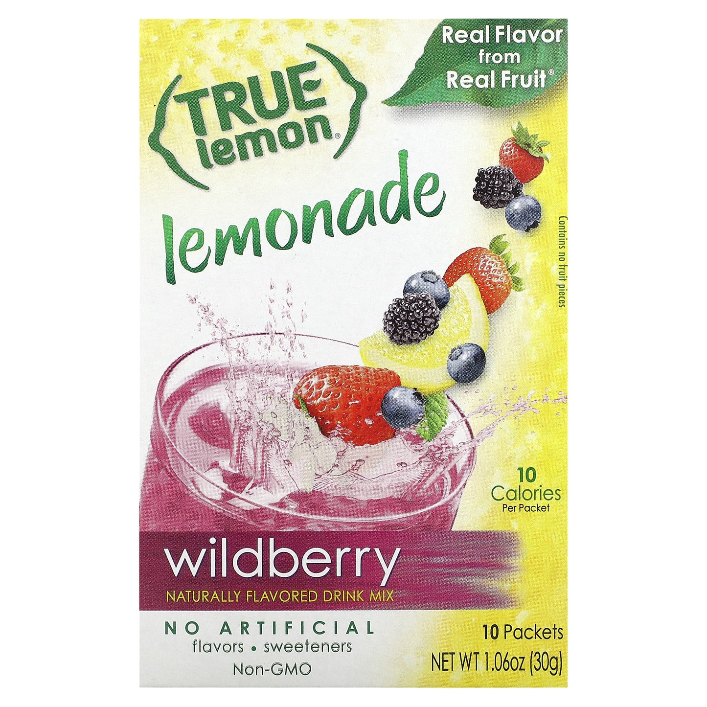 True Citrus, True Lemon,  Lemonade, Wildberry, 10 Packets, 0.11 oz (3 g) Each