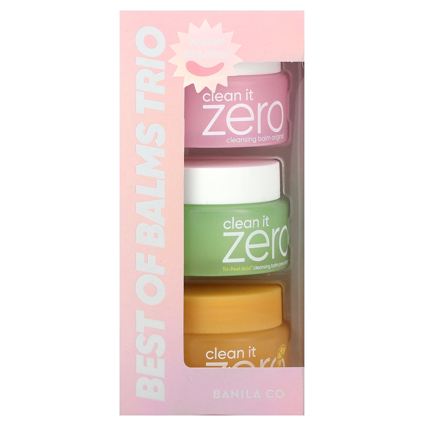 Banila Co, Best of Balms Trio, Clean it Zero Cleansing Balms, 3 Pack, 0.84 fl oz (25 ml) Each