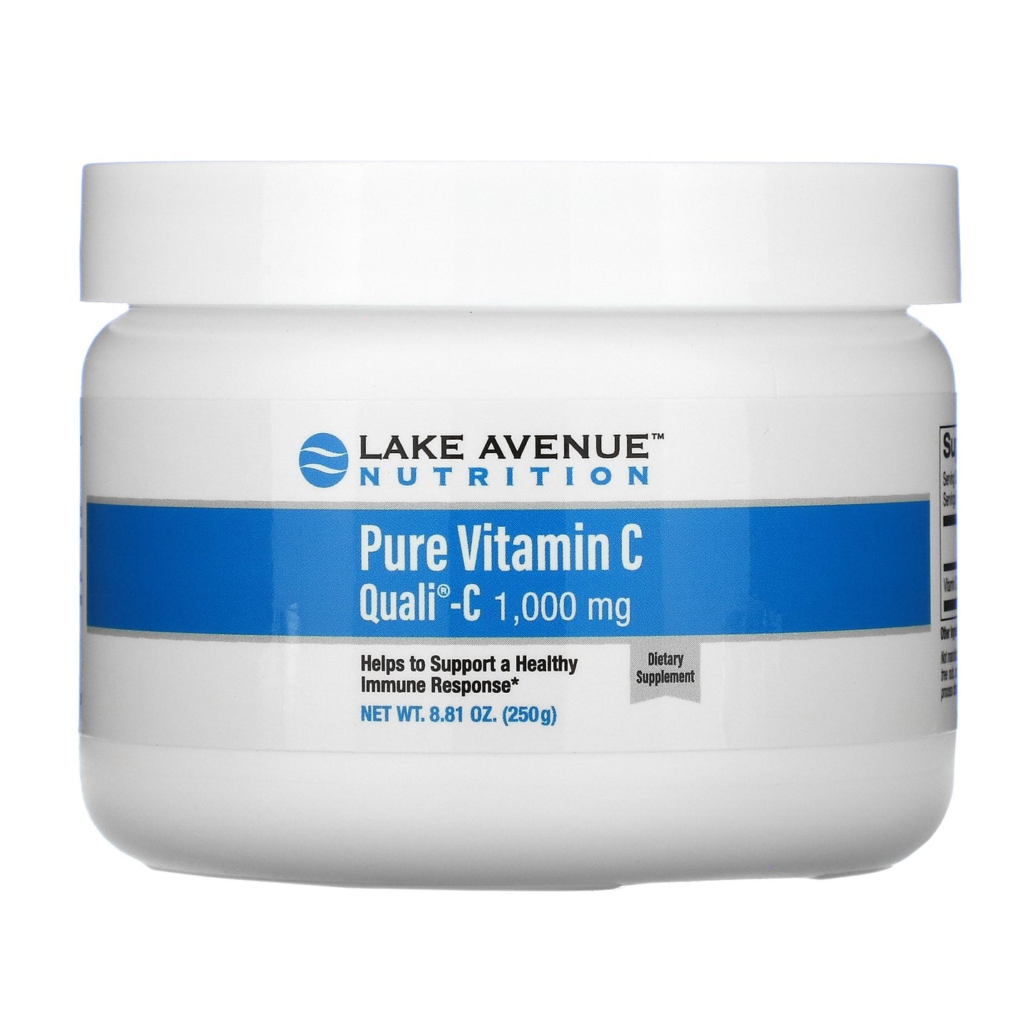 Lake Avenue Nutrition, Pure Vitamin C Quali-C Powder, 8.81 oz (250 g)