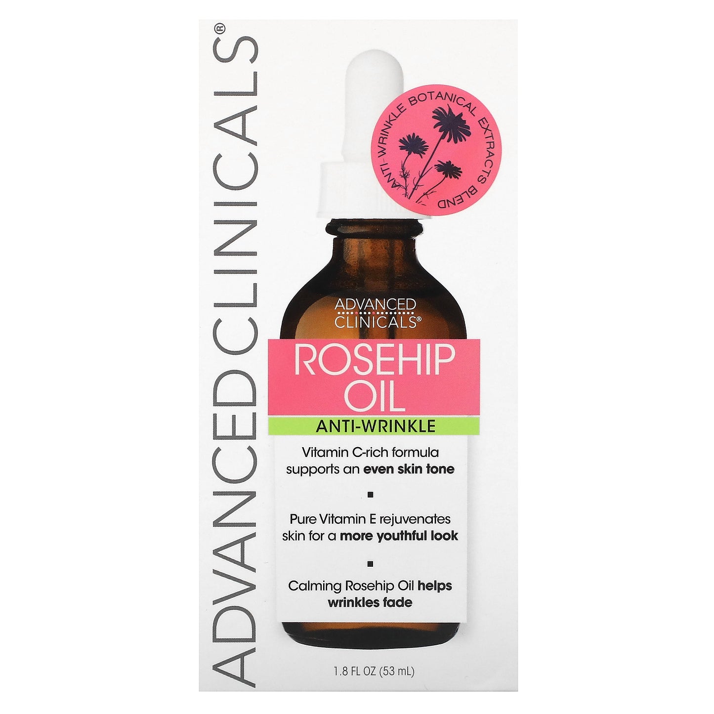 Advanced Clinicals, Rosehip Oil, 1.8 fl oz (53 ml)