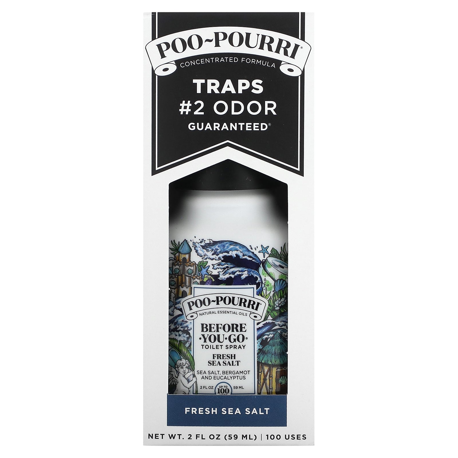 Poo-Pourri, Before-You-Go® Toilet Sprays, Fresh Sea Salt, 2 fl oz (59 ml)