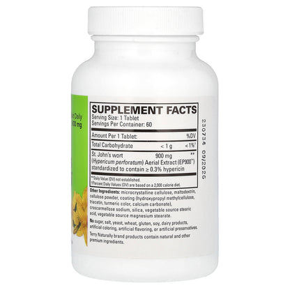 Terry Naturally, St. John's Wort 900, 900 mg, 60 Tablets