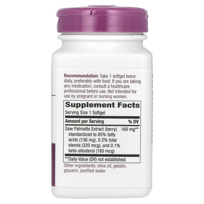 Nature's Way, Saw Palmetto, 160 mg, 120 Softgels