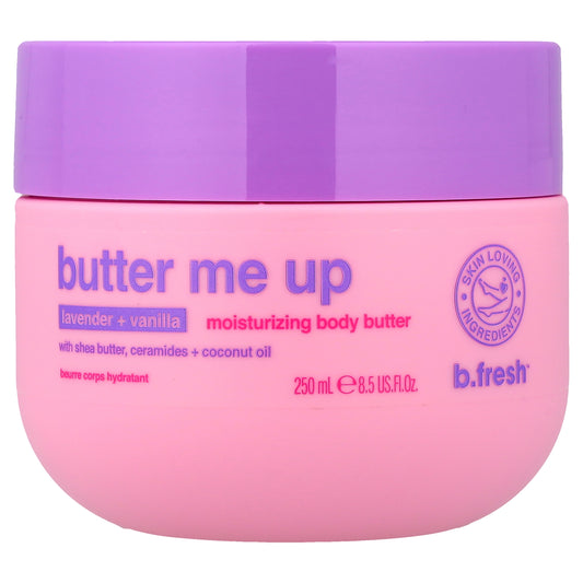 b.fresh, Butter Me Up, Moisturizing Body Butter, Lavender + Vanilla, 8.5 fl oz (250 ml)