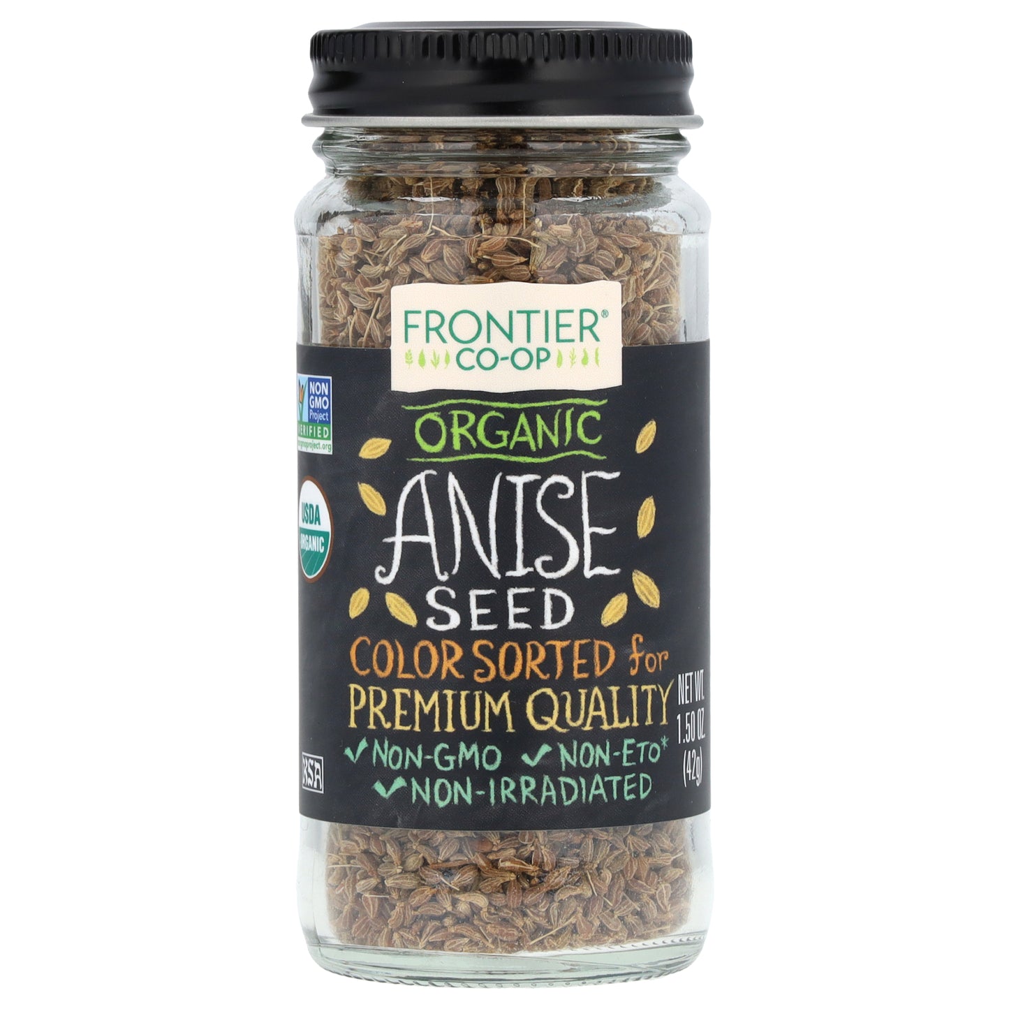 Frontier Co-op, Organic Anise Seed, 1.5 oz (42 g)