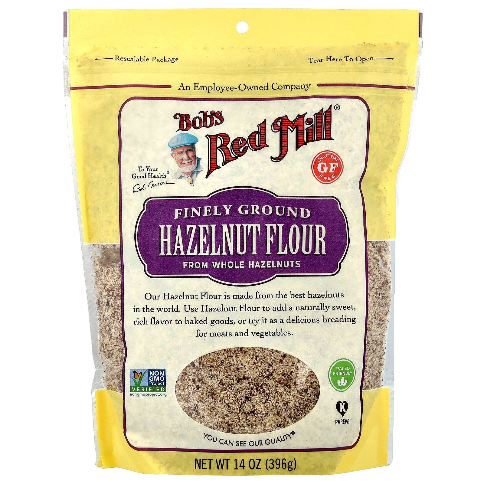 Bob's Red Mill, Finely Ground Hazelnut Flour, 14 oz (396 g)