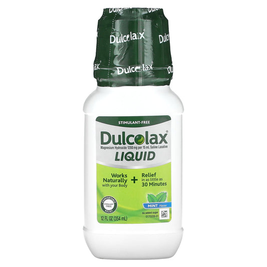 Dulcolax, Liquid Laxative, Mint, 12 fl oz (354 ml)