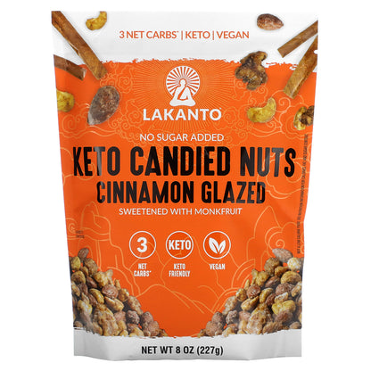 Lakanto, Keto Candied Nuts, Cinnamon Glazed, 8 oz (227 g)