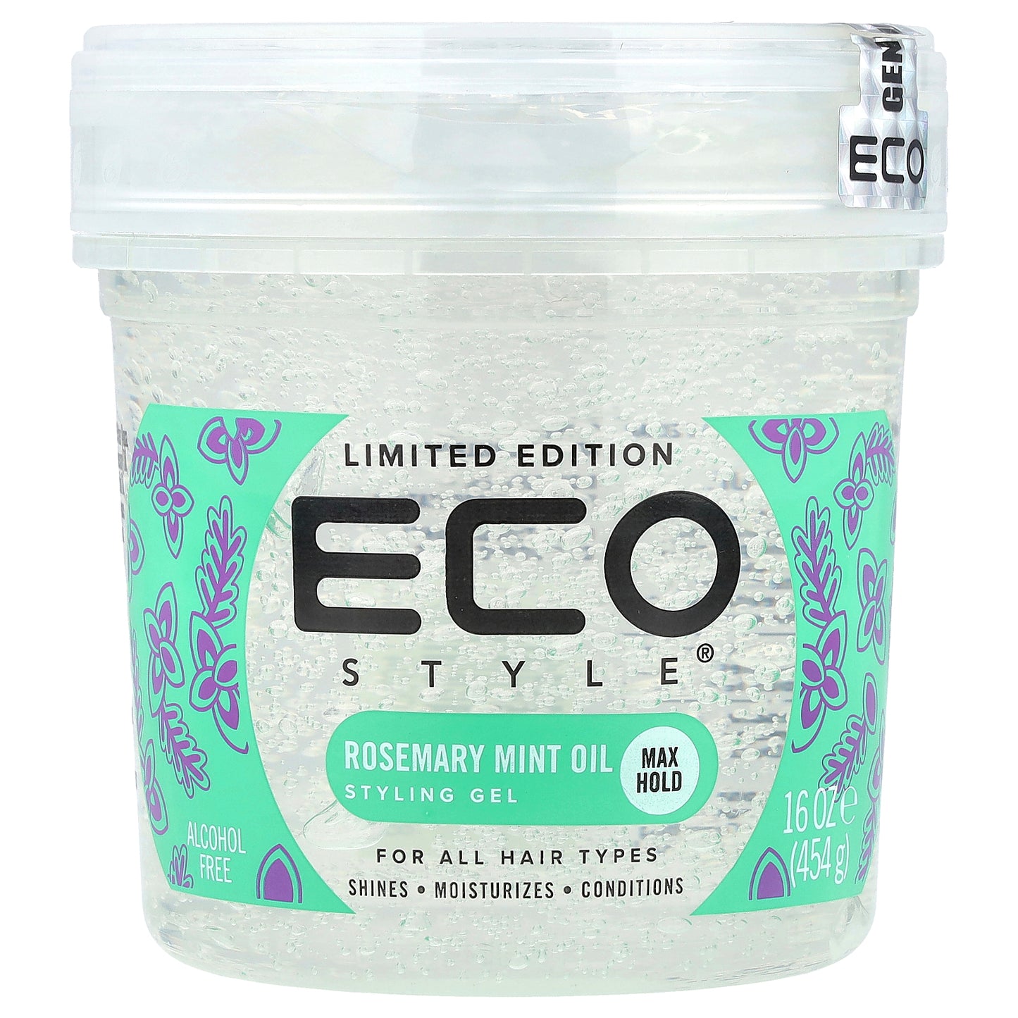 Eco Style, Styling Gel, Max Hold, For All Hair Types, Rosemary Mint Oil, 16 oz (454 g)