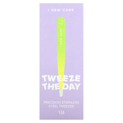 I Dew Care, Tweeze The Day, Precision Stainless Steel Tweezer, 1 Tweezer