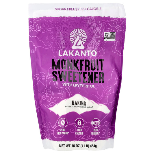 Lakanto, Monkfruit Sweetener with Erythritol, Baking, 16 oz (454 g)