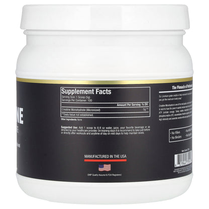 Paradise Herbs, Creatine Monohydrate, Unflavored, 500 g