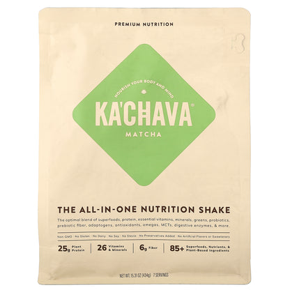 KaChava, The All-In-One Nutrition Shake, Matcha, 15.31 oz (434 g)