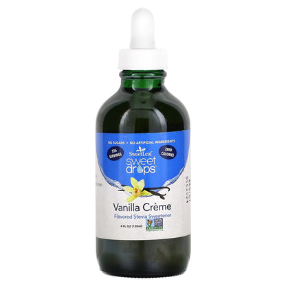 SweetLeaf Stevia, Sweet Drops, Vanilla Creme, 4 fl oz (120 ml)